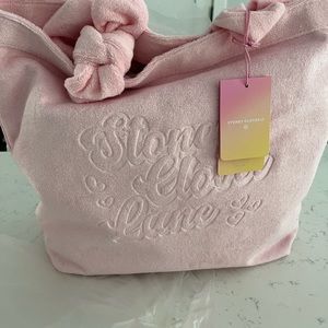 NTW stoney clover terry cloth pink bag